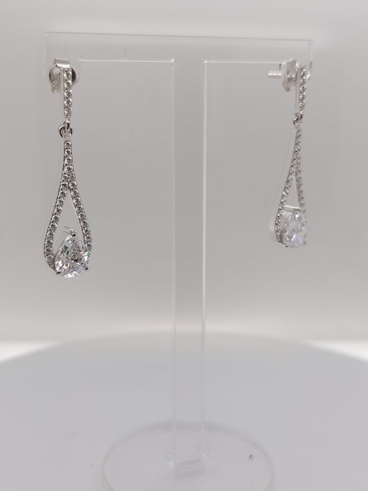 Silver Teardrop Earrings