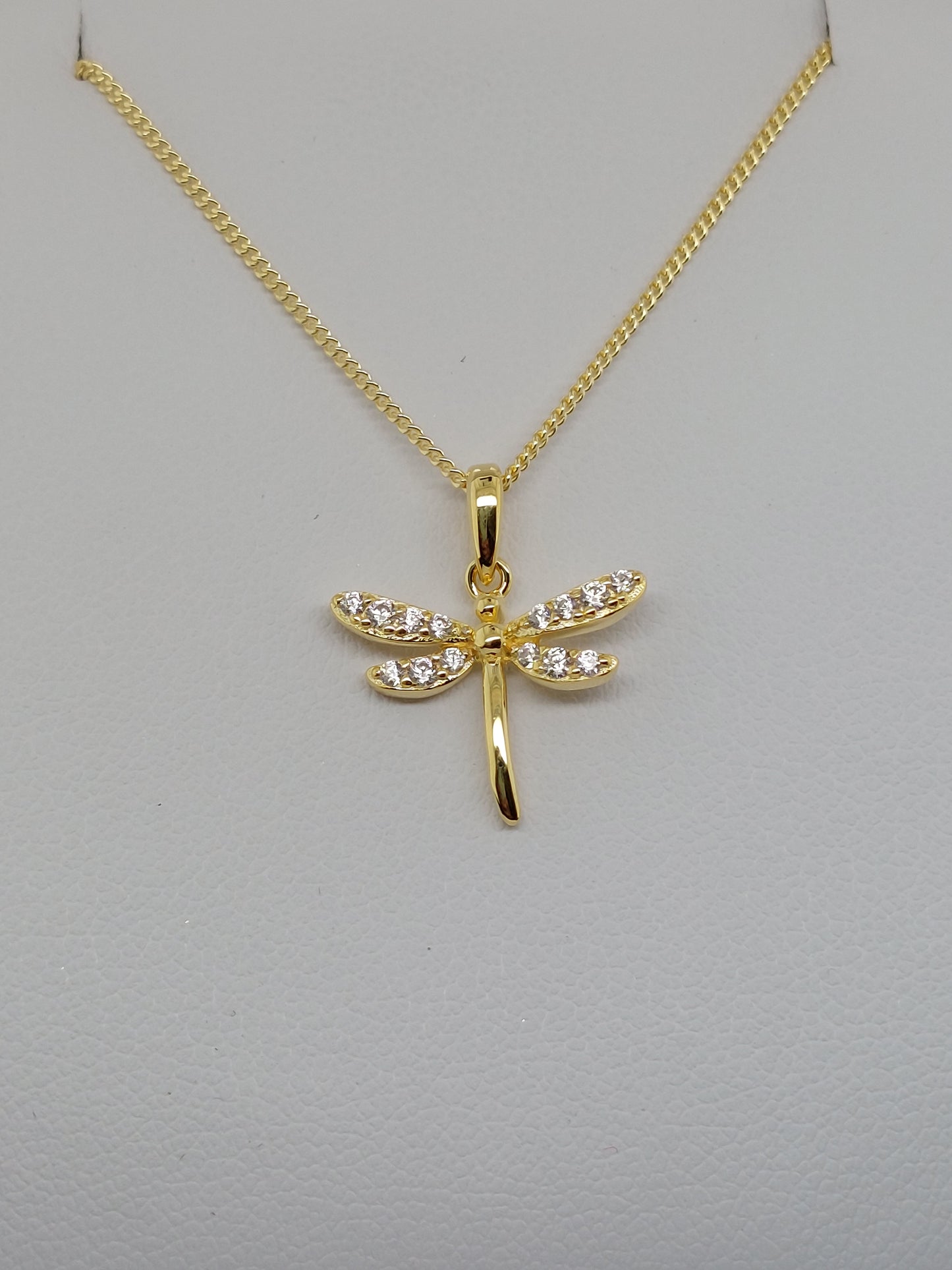 Yellow Dragonfly Necklace