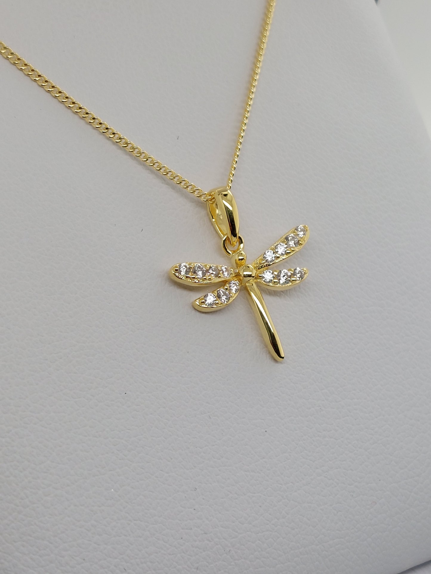 Yellow Dragonfly Necklace