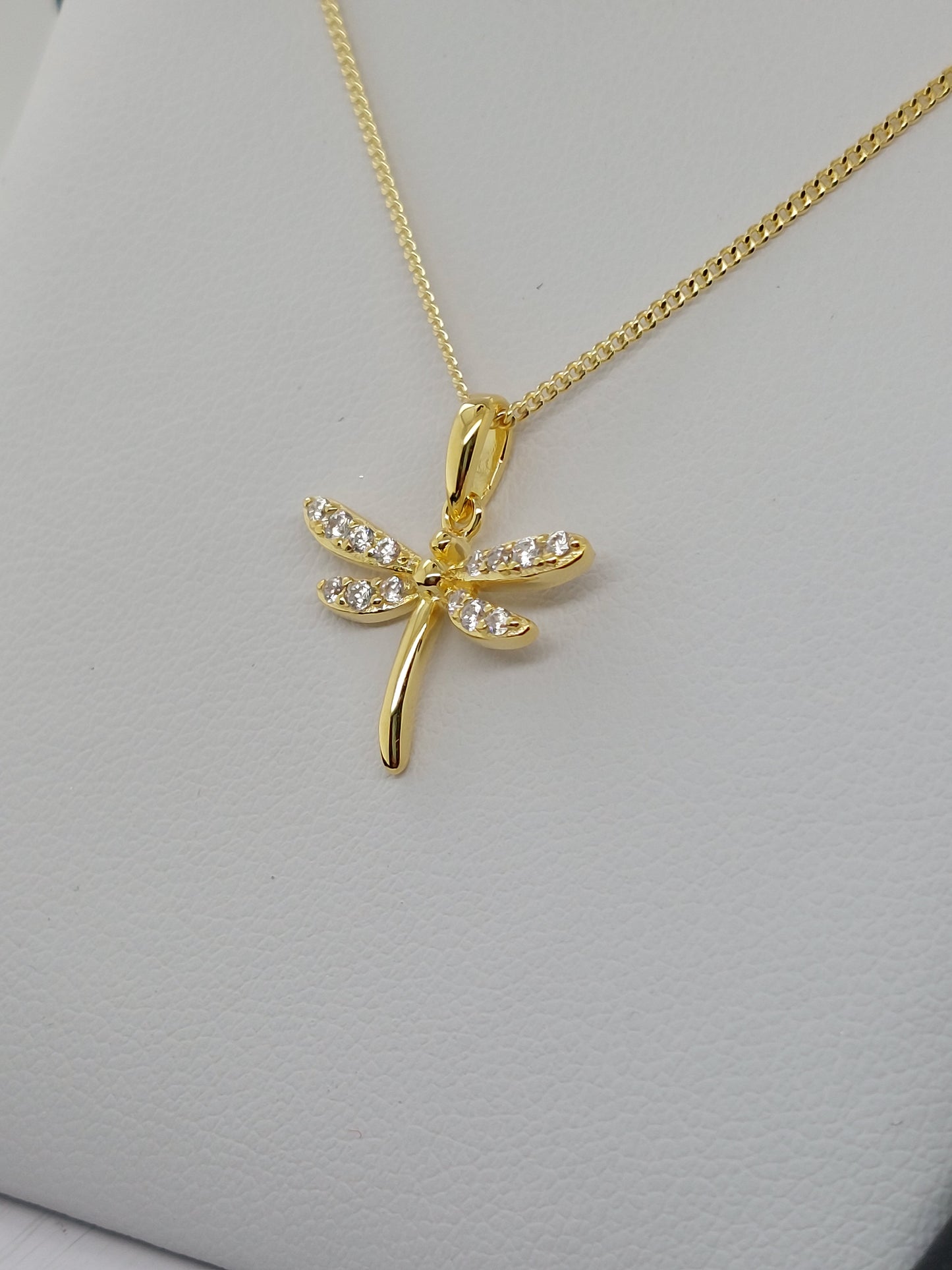 Yellow Dragonfly Necklace