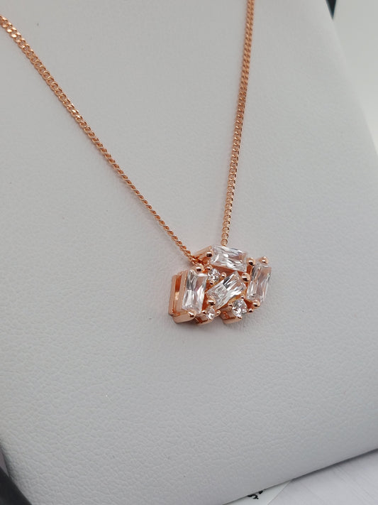 Rose Cluster Necklace