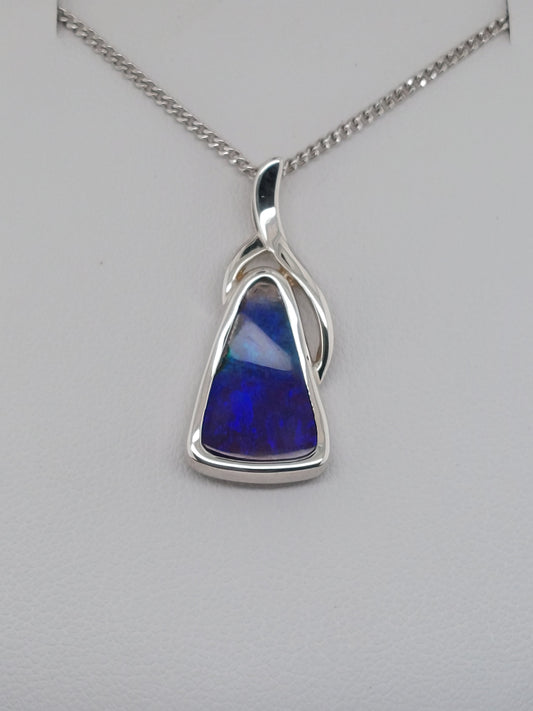 Triangle Opal Pendant