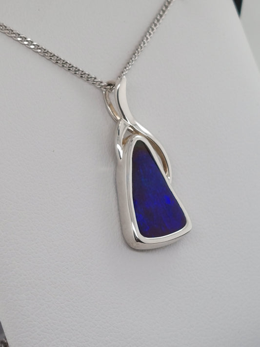 Triangle Opal Pendant