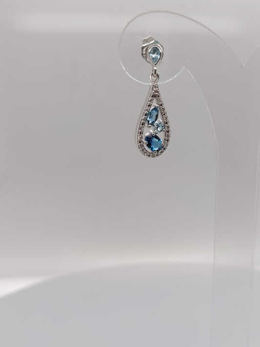 Pear shaped Topaz Earrings