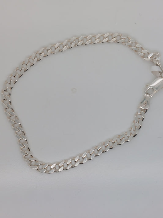 Diamond Cut Curb Bracelet