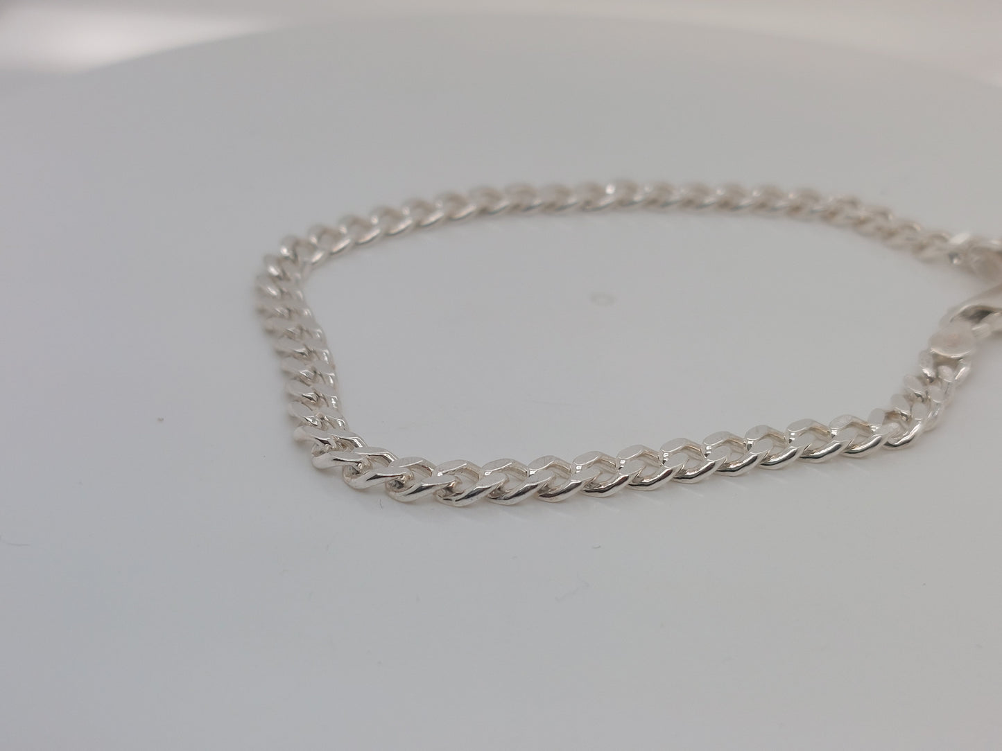 Diamond Cut Curb Bracelet