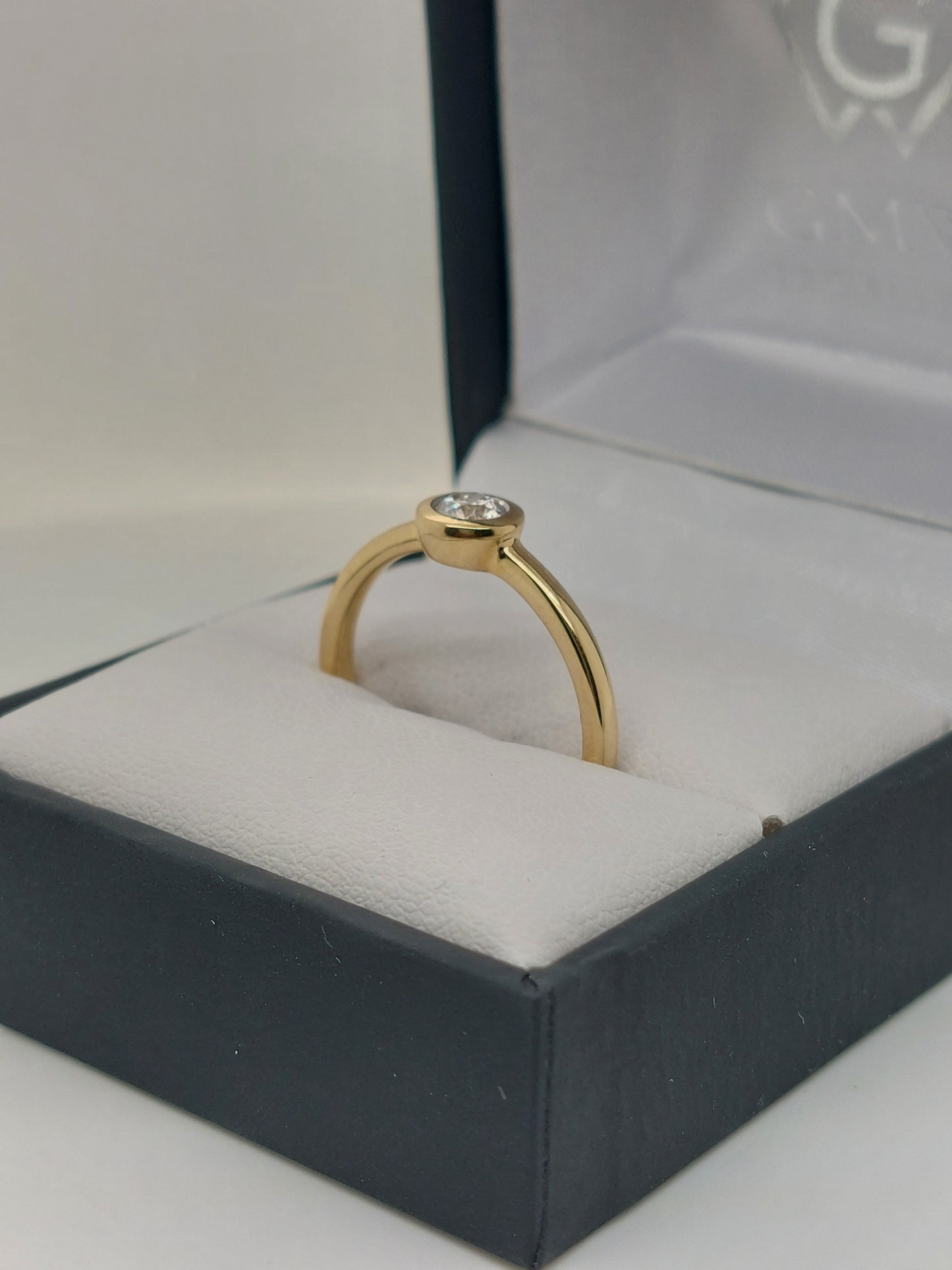 Bezel Set Solitaire Ring