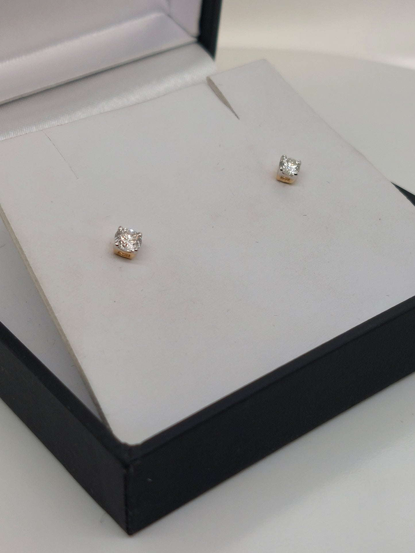 Yellow Diamond Stud Earrings