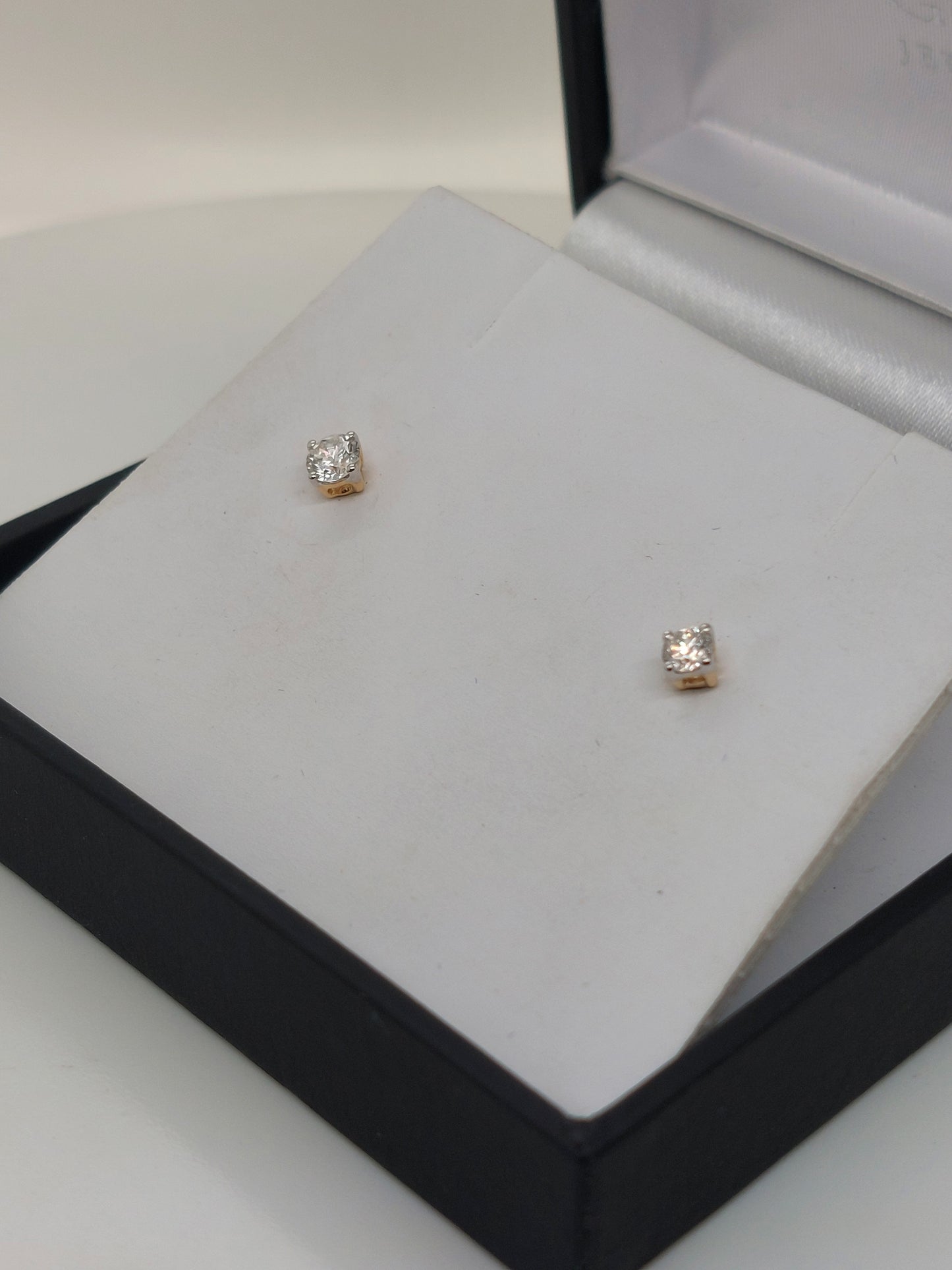 Yellow Diamond Stud Earrings