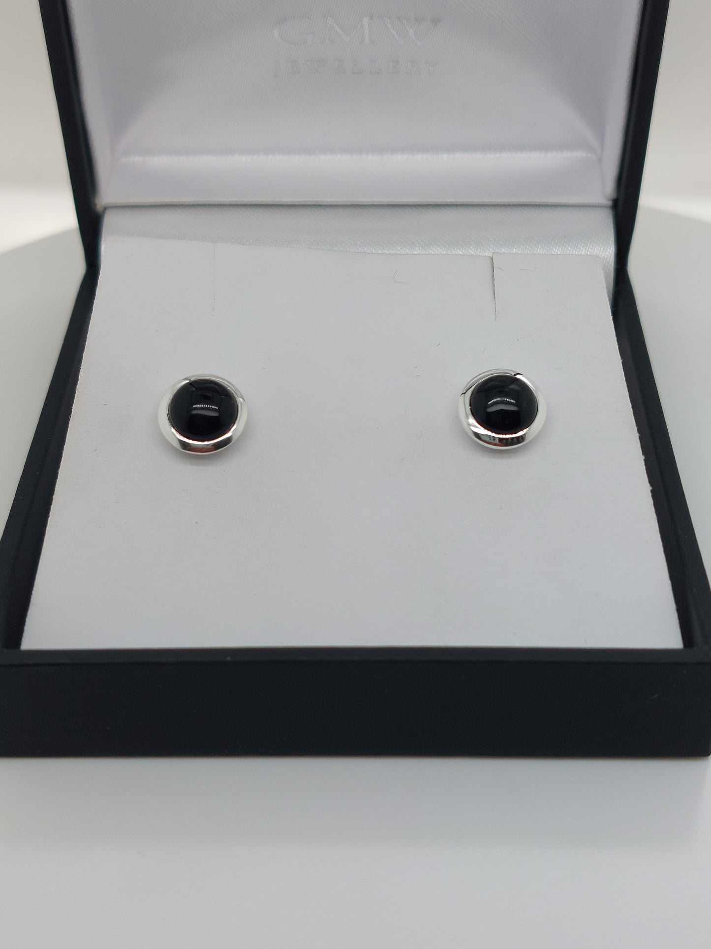 Husk Onyx Stud Earrings