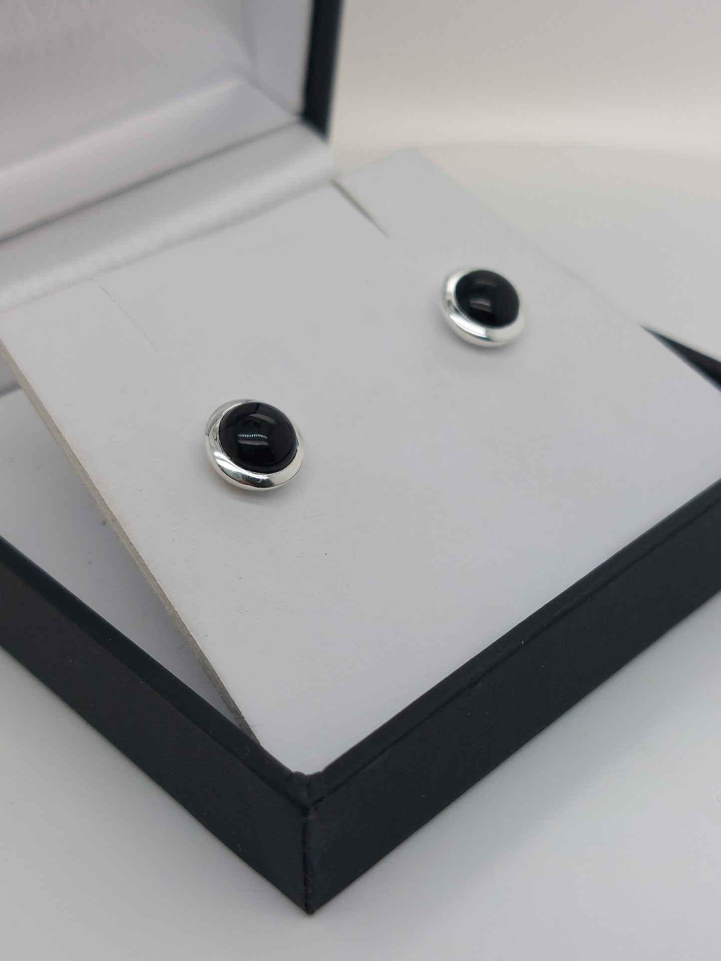 Husk Onyx Stud Earrings