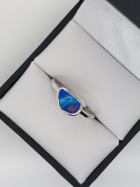 Boulder Opal Ring