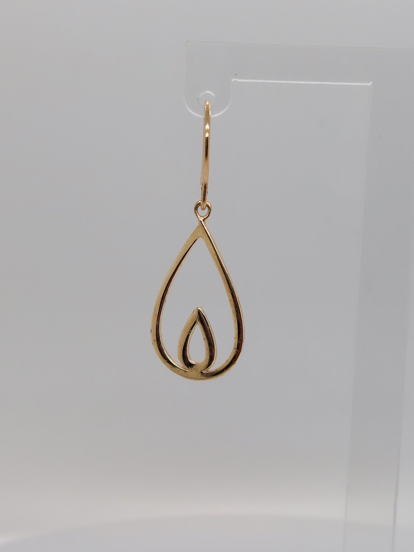 Double Pear Shape Drop Earring