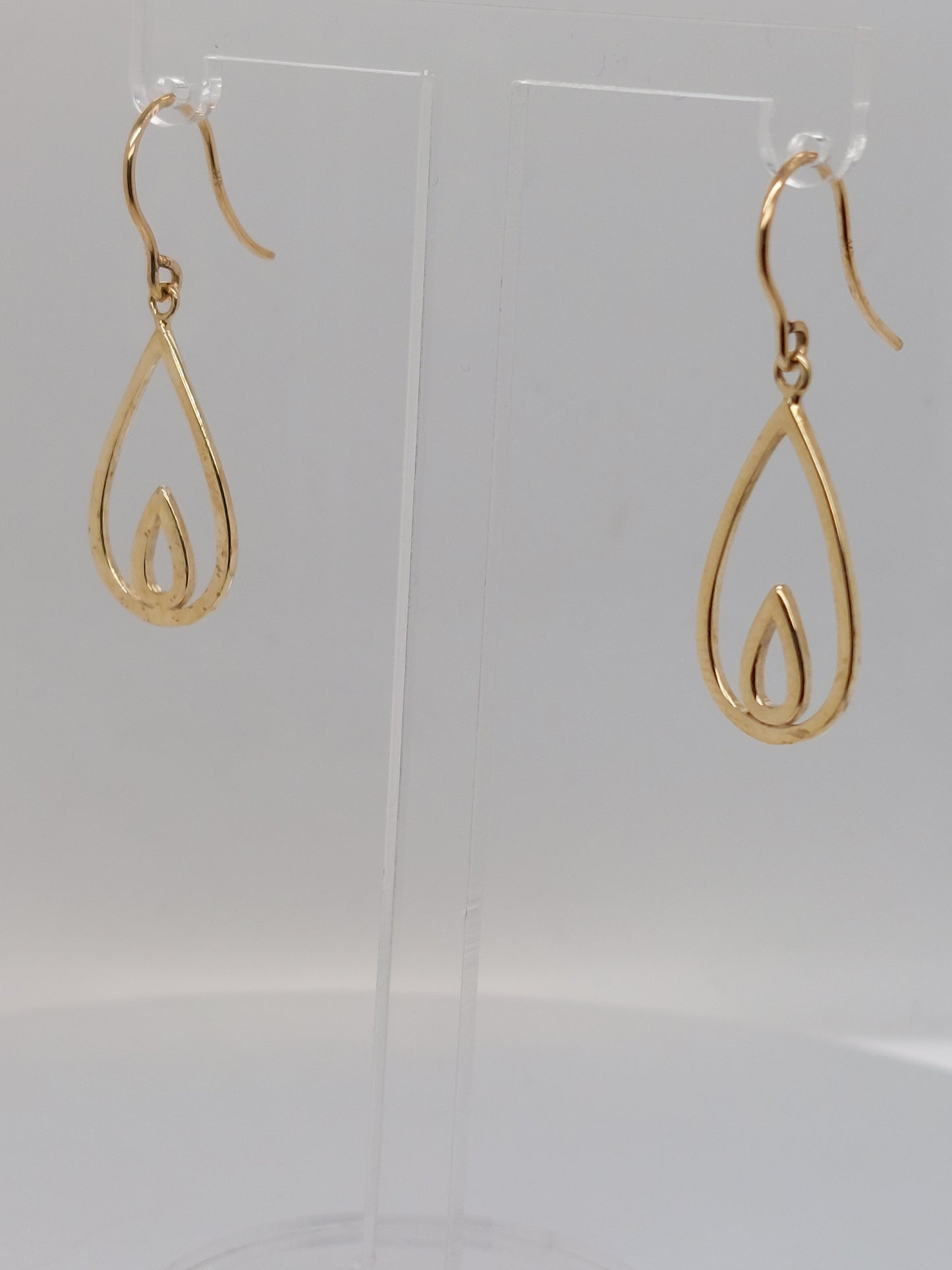 Double Pear Shape Drop Earring