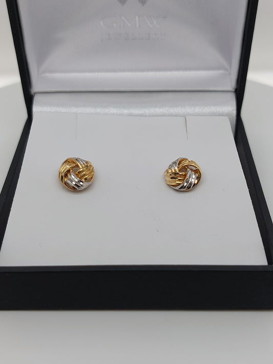 Two Tone Knot Studs