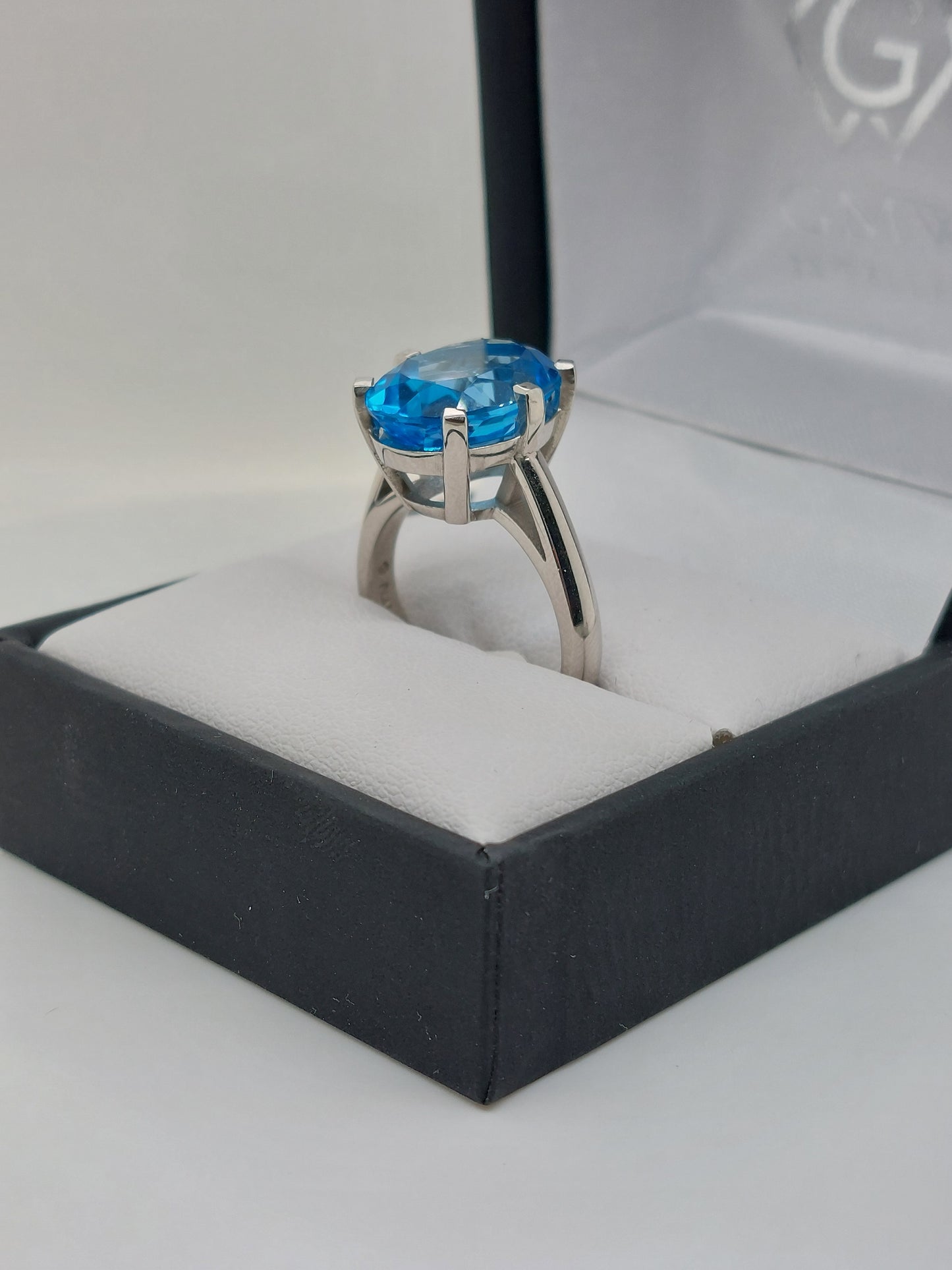 Swiss Blue Topaz Ring