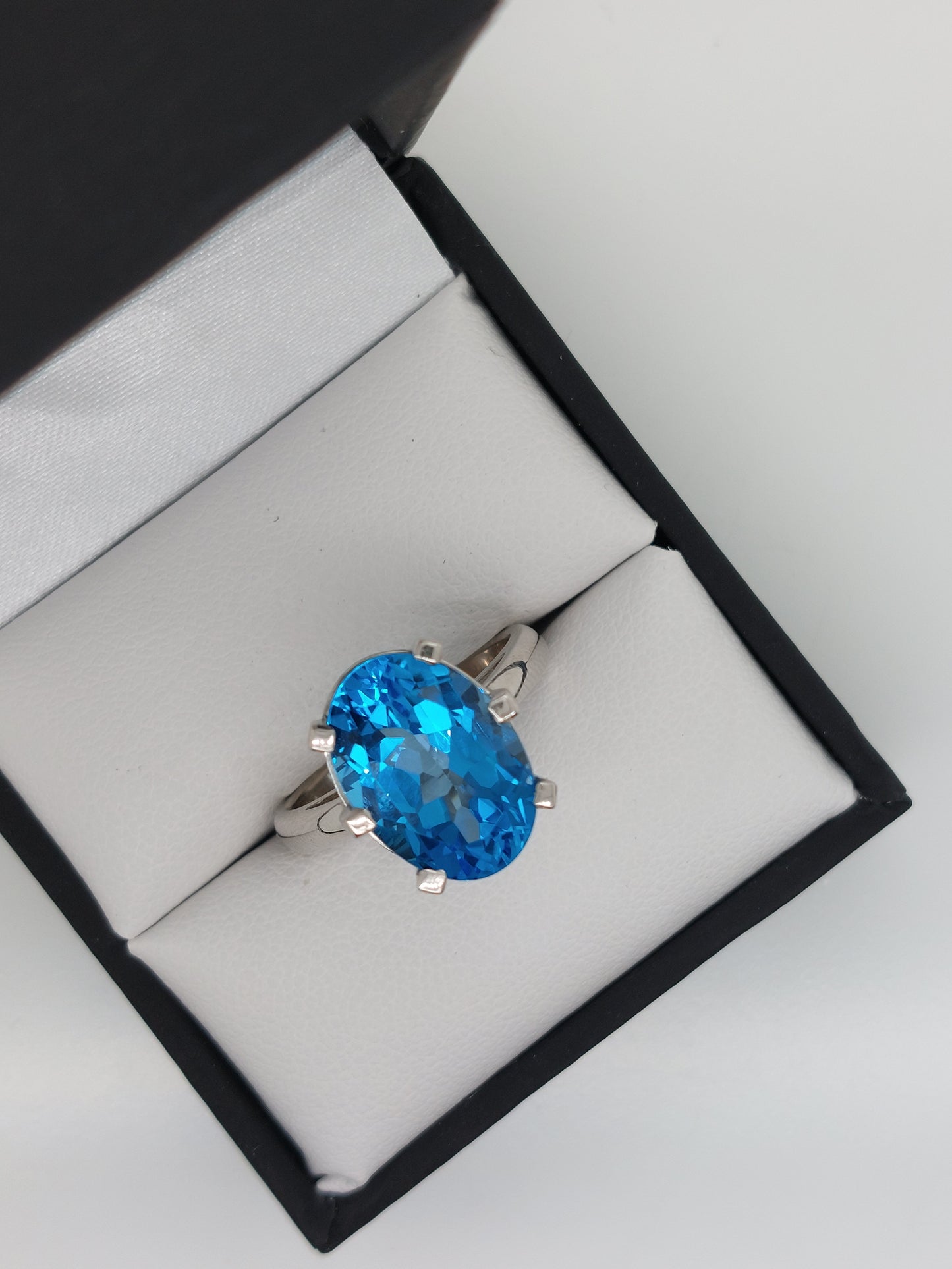 Swiss Blue Topaz Ring