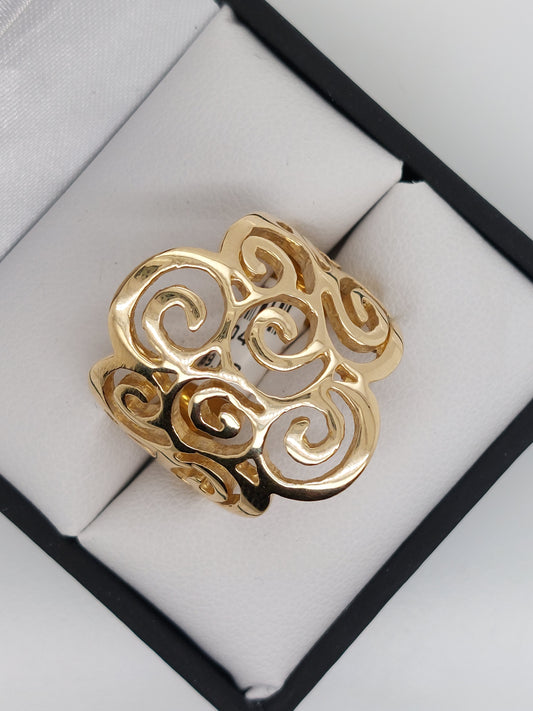 Cut Out Scroll Ring