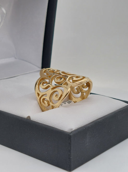 Cut Out Scroll Ring