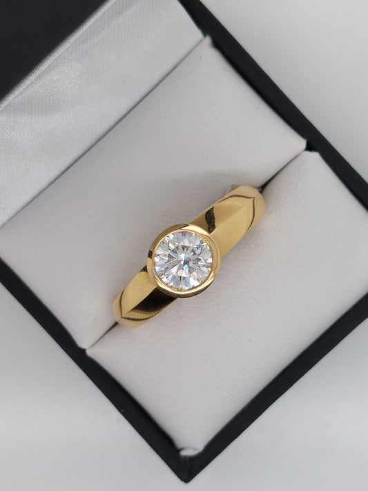 Handcrafted Lab Diamond Ring