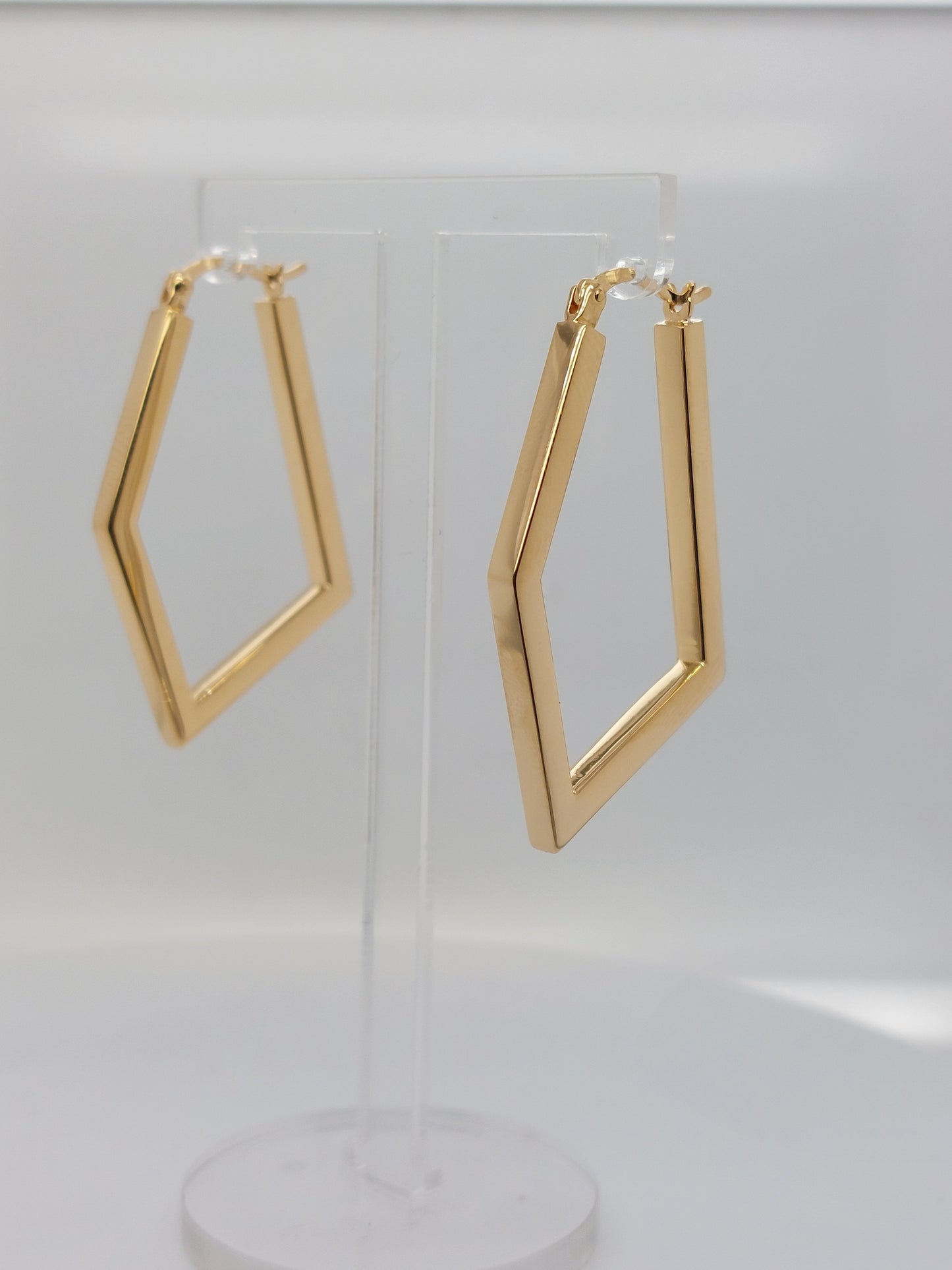 Yellow Rhombus Hoops