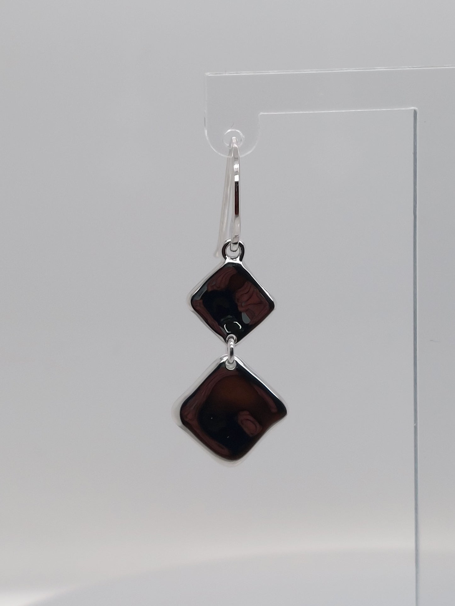 Double Square Drop Earrings