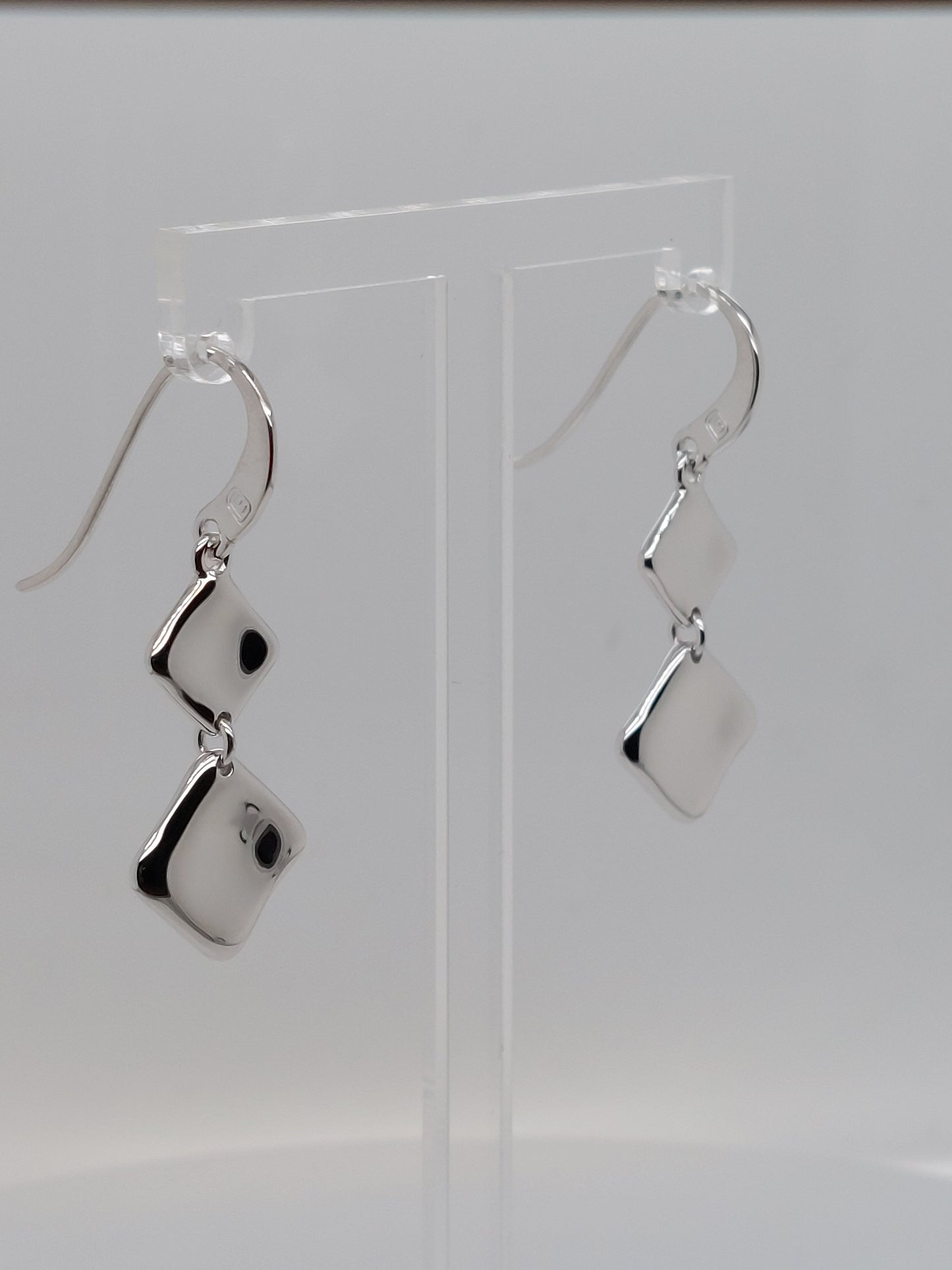 Double Square Drop Earrings