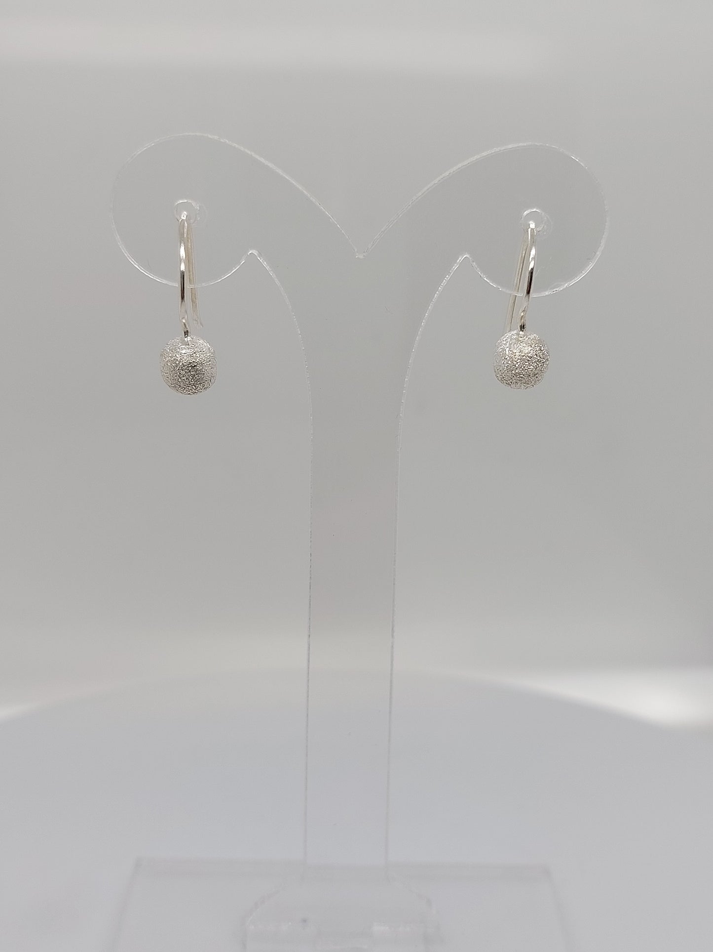 Small Frosted Drop Earrings