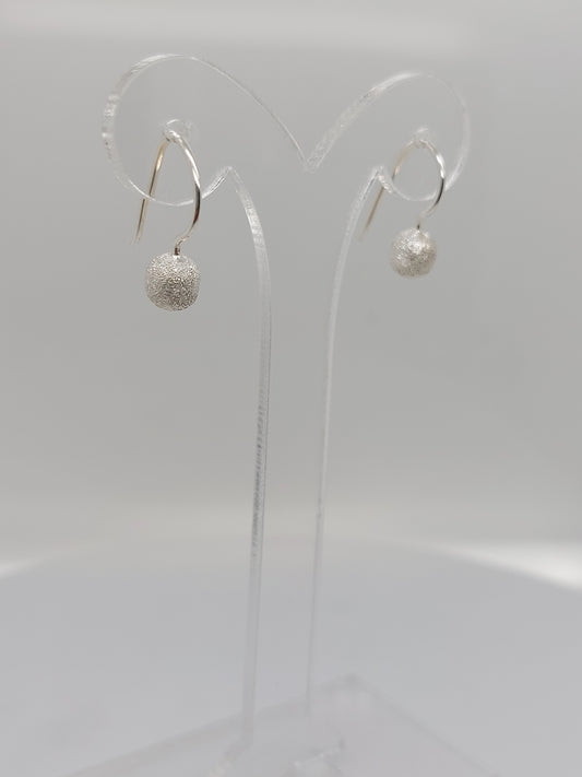 Small Frosted Drop Earrings