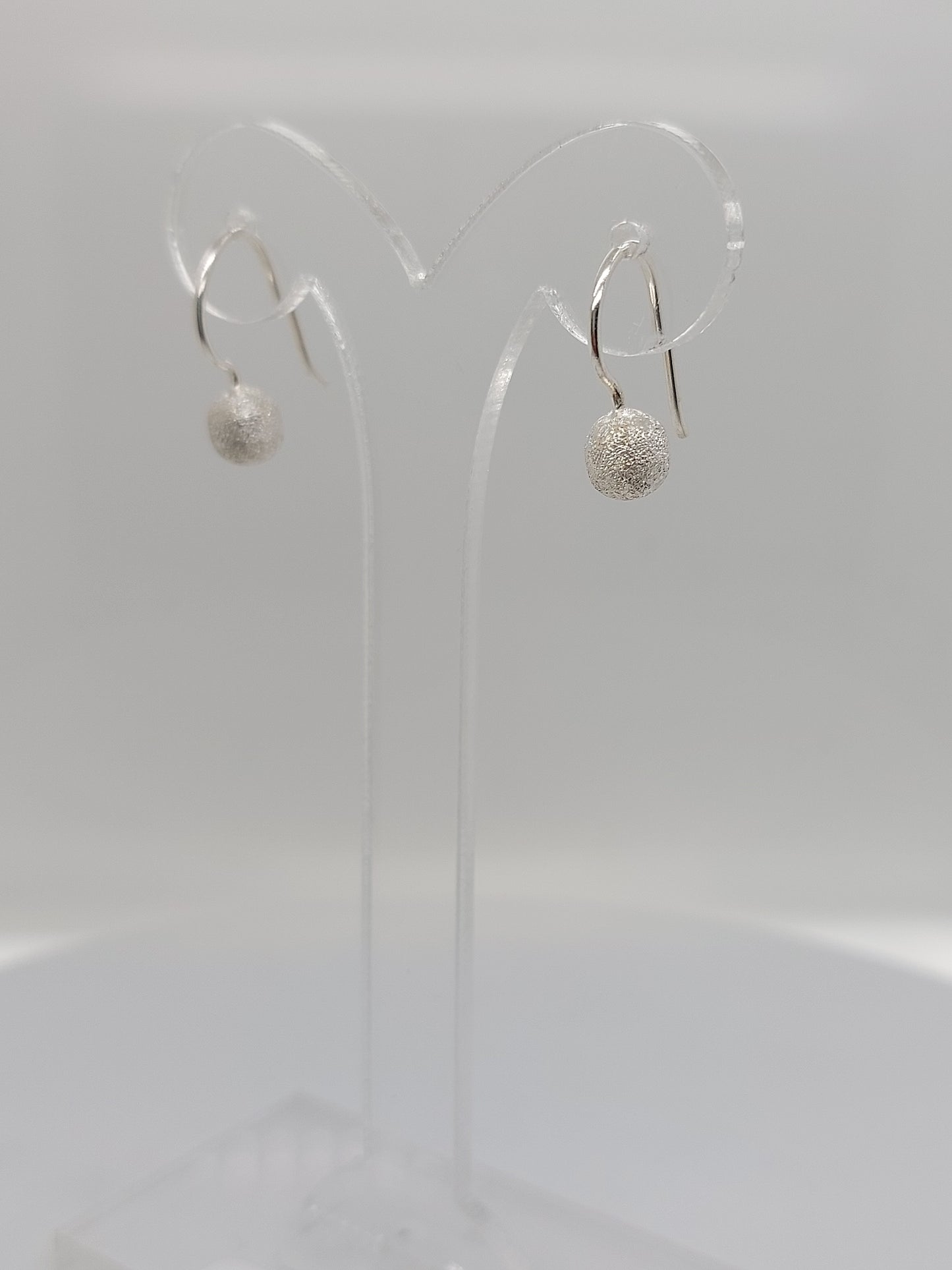 Small Frosted Drop Earrings