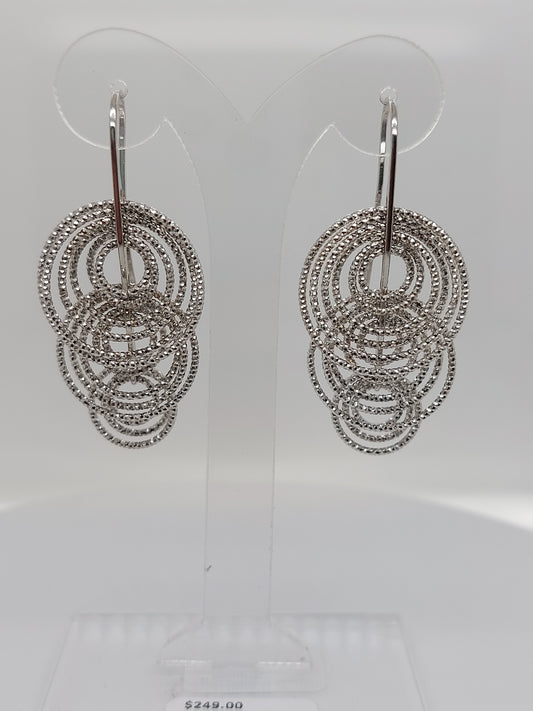 3 Tier Circle Earrings