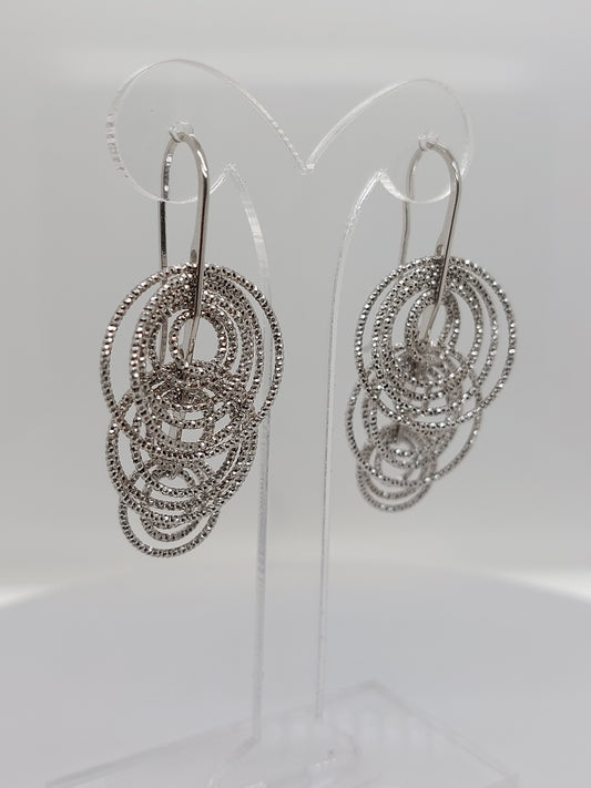 3 Tier Circle Earrings