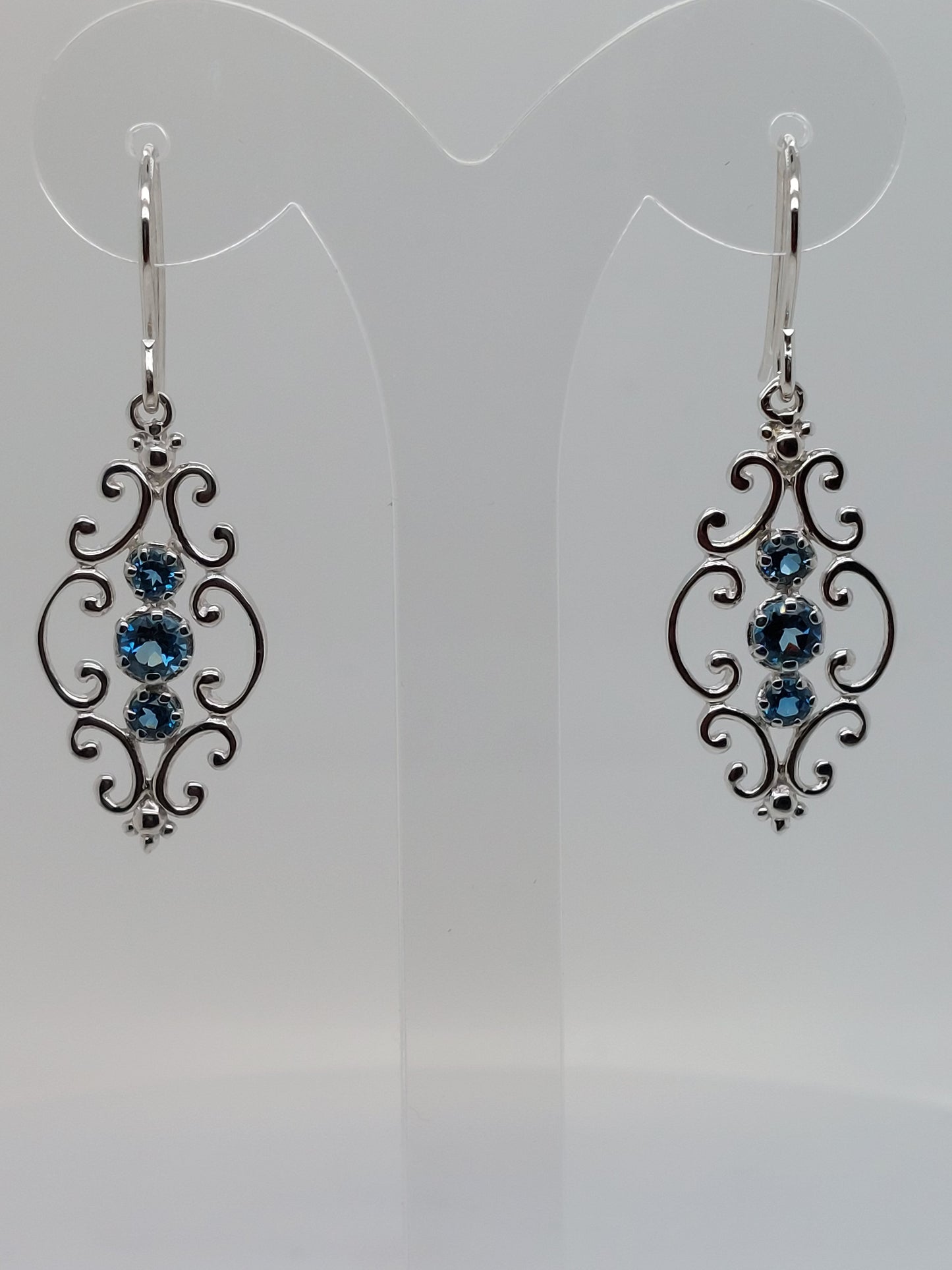 Silver Topaz Earrings