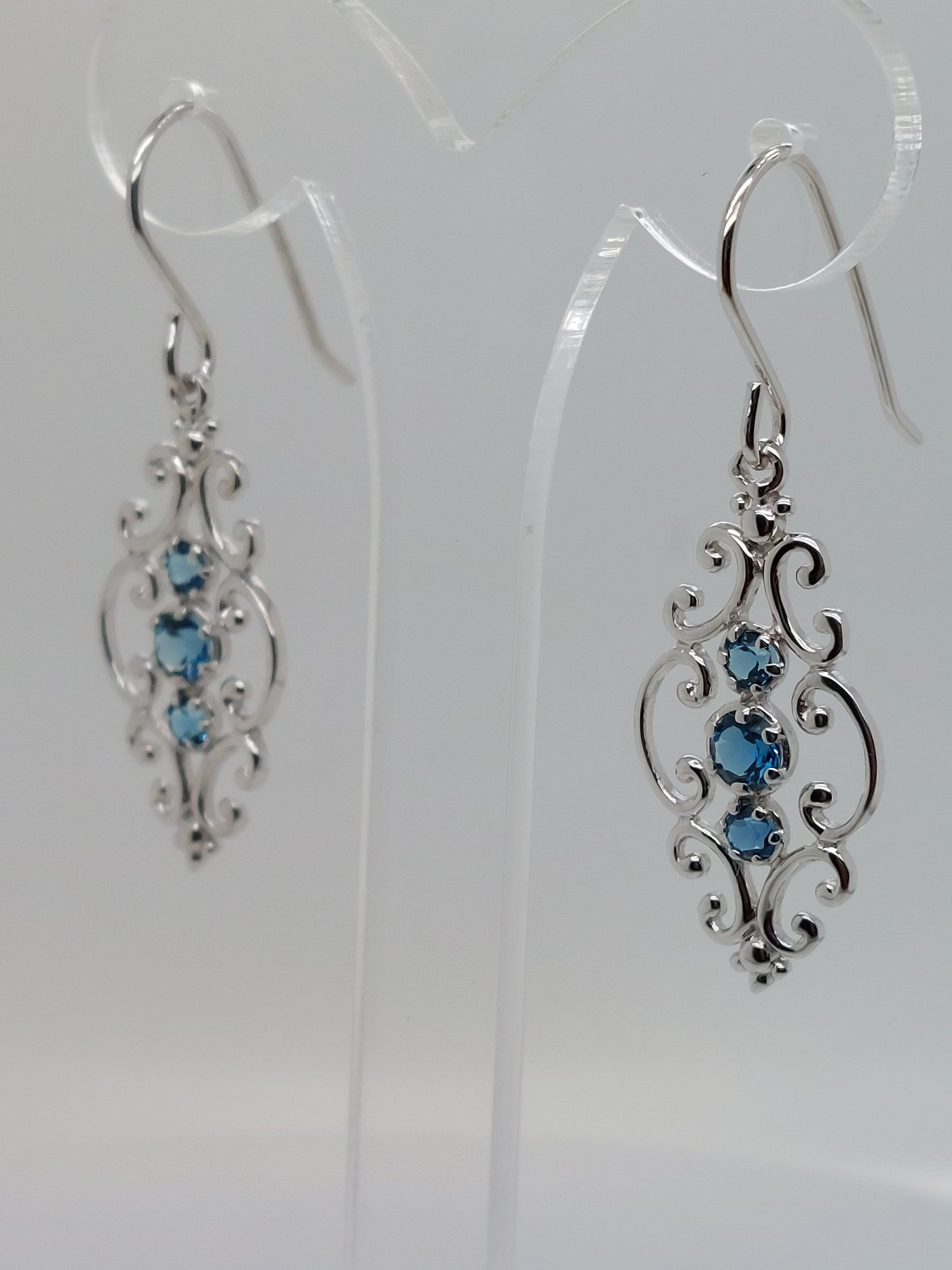 Silver Topaz Earrings