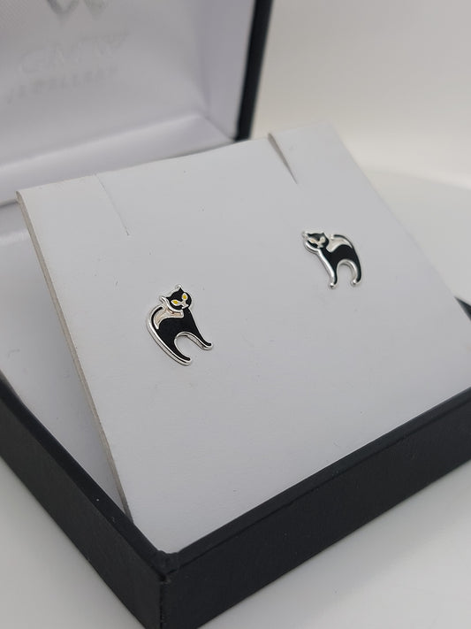 Black Cat Studs