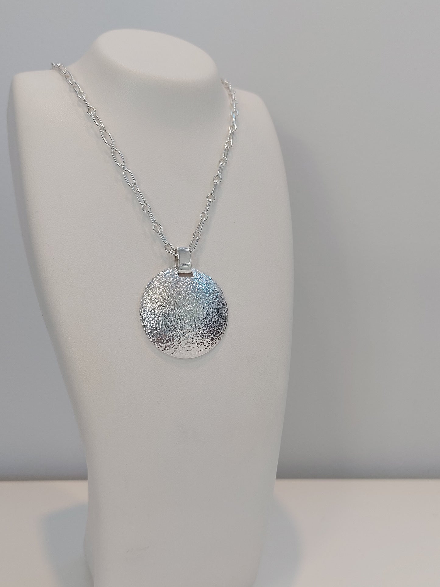 Textured Disk Pendant