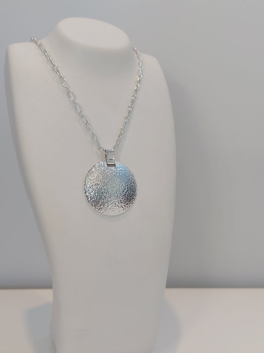 Textured Disk Pendant