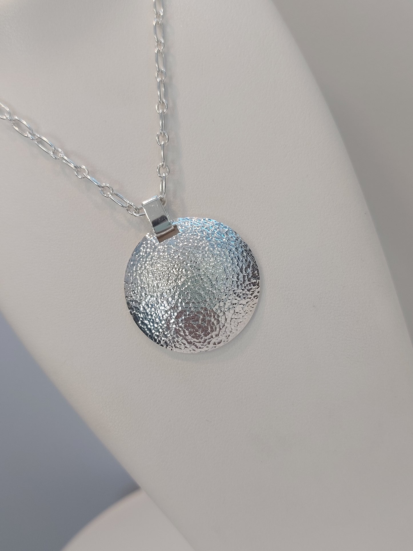 Textured Disk Pendant