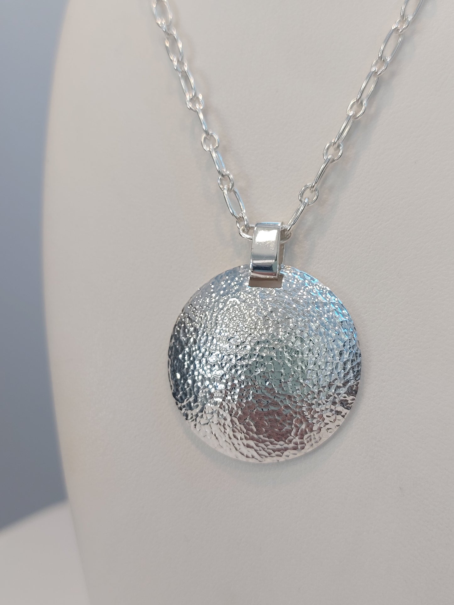 Textured Disk Pendant