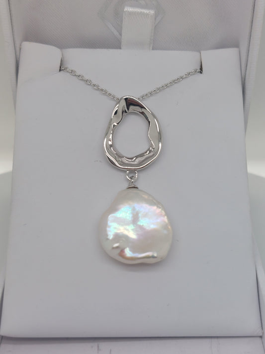 Coin Pearl Pendant