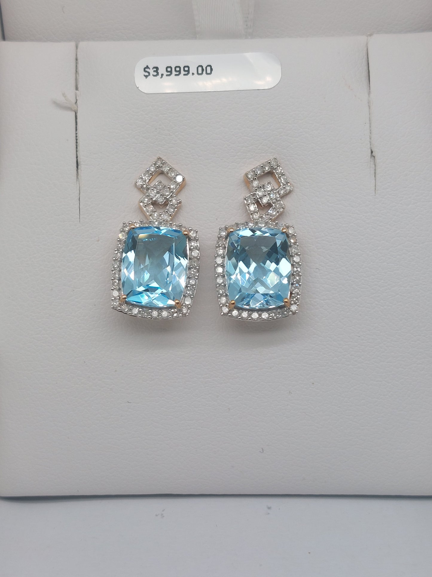 Sky Blue Topaz Earrings