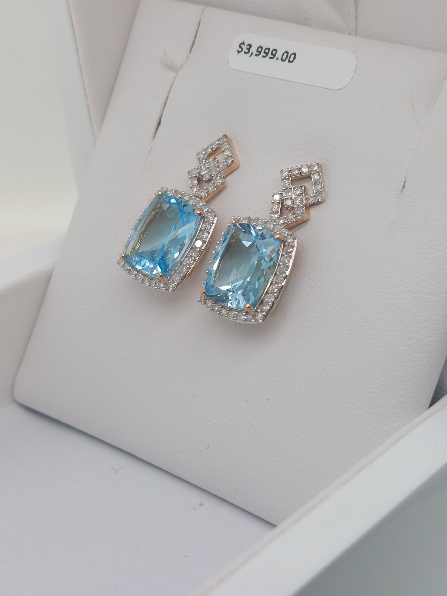 Sky Blue Topaz Earrings