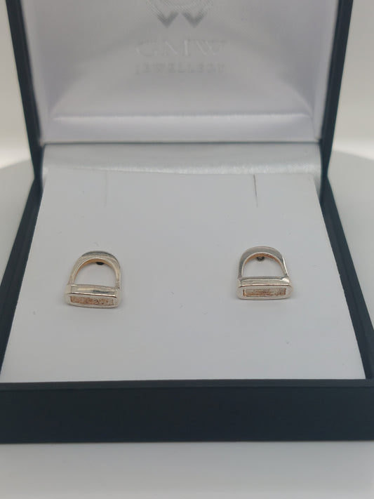 Stirrup Stud Earrings