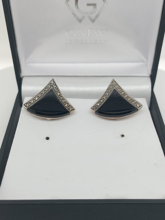 Triangle Clip On Earrings