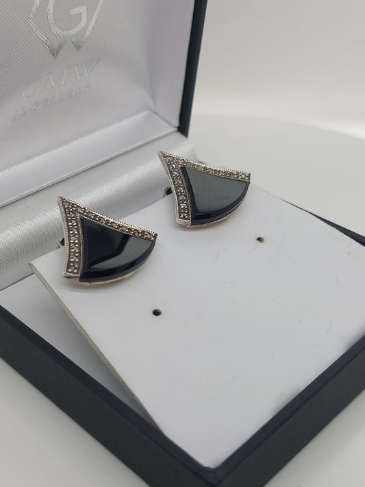 Triangle Clip On Earrings