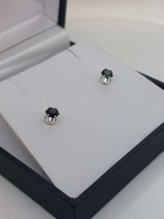 Dark Sapphire Studs