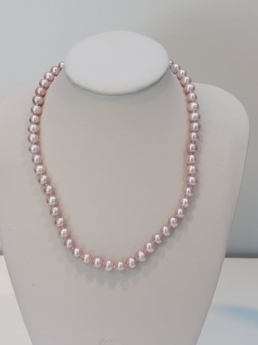 Pink Pearl Necklace