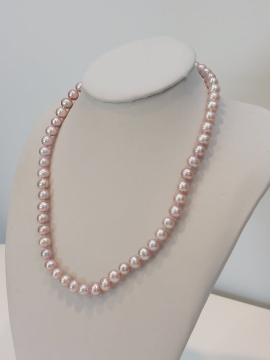 Pink Pearl Necklace