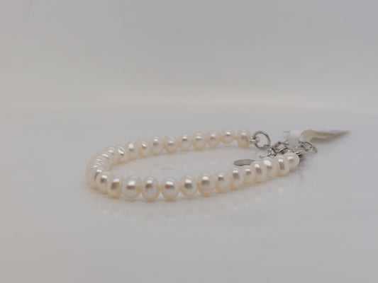 Baby's White Pearl Bracelet