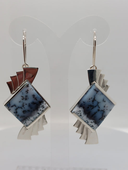 Dentritic Agate Earrings